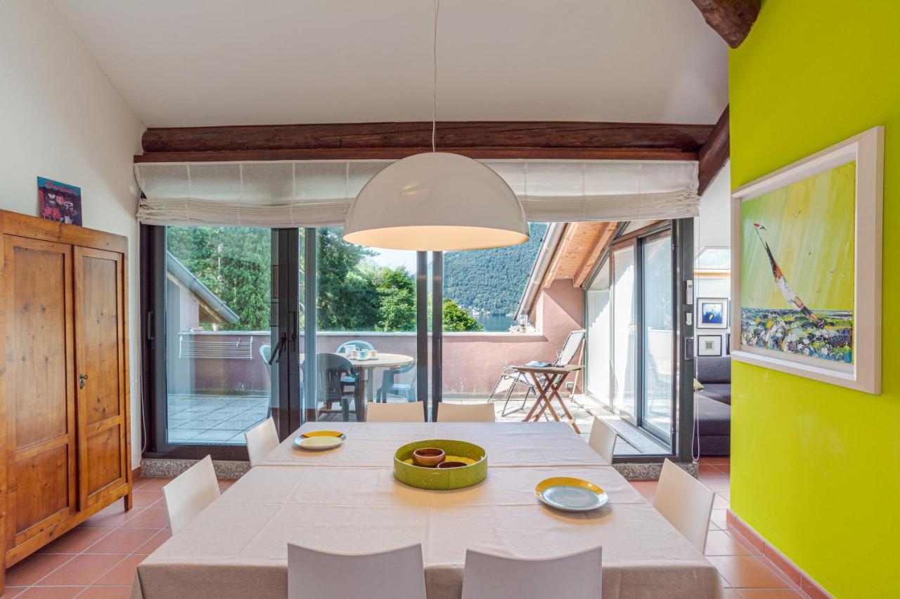 Apartamento Apt With Terrace And Shared Pool! Lake View! Nesso Exterior foto